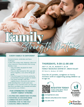 July 17th, 24th, 31st, Aug 7th, & 14th 9:30 - 11:00 a.m.