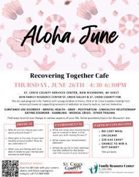 June 26th 4:30 - 6:30 p.m.